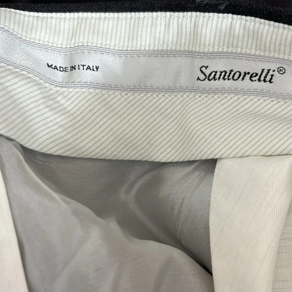 Santorelli With Loro Piana Fabric Wool Dress Pants in Charcoal - Size 36 Hemmed - Picture 5 of 7
